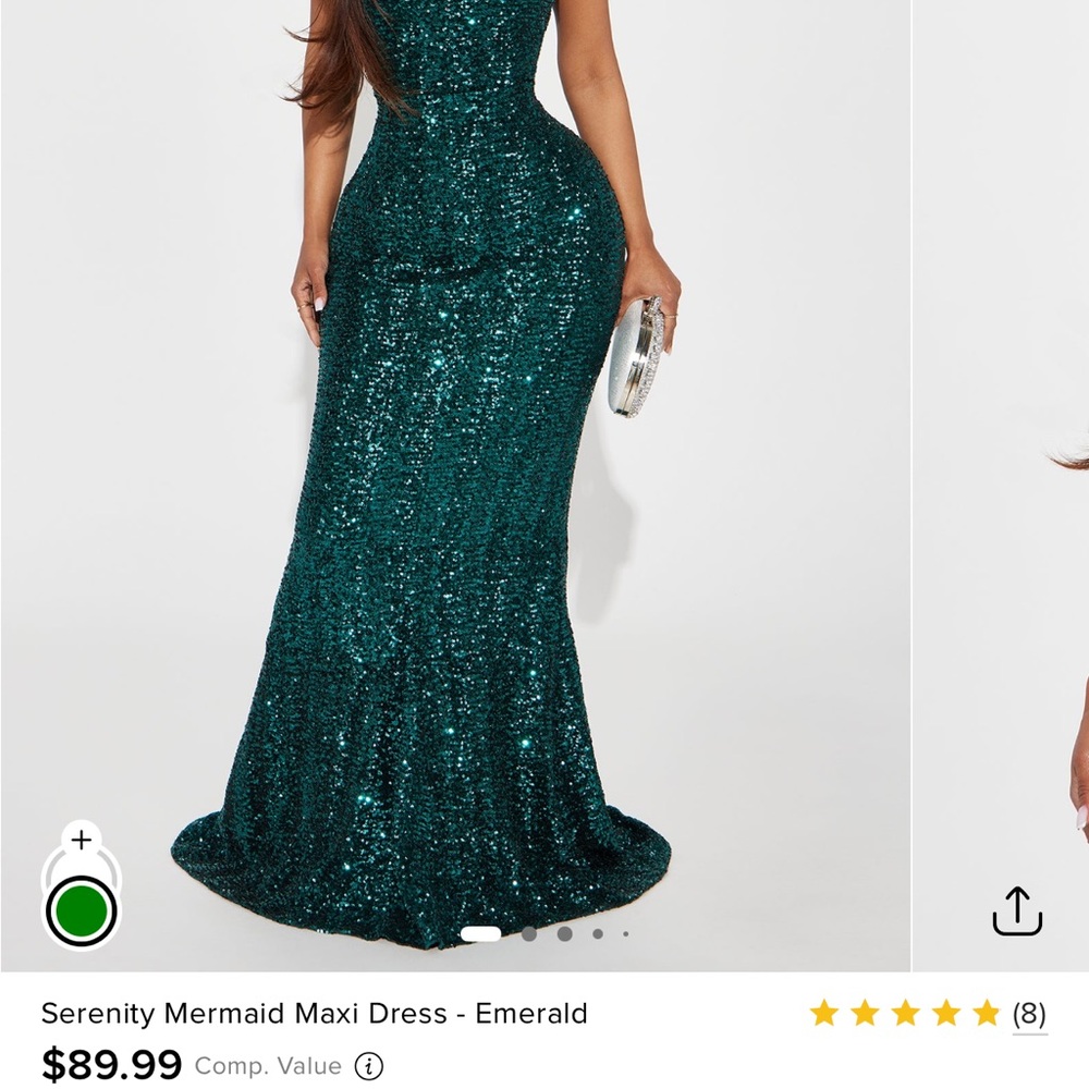 Serenity Mermaid Maxi Dress - Emerald